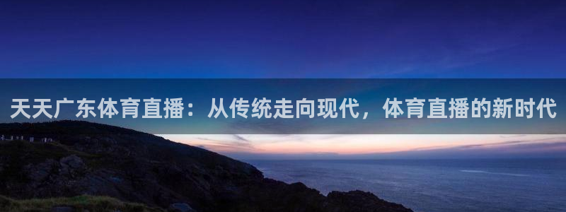 天天广东体育直播：从传统走向现代，体育直播的新时代